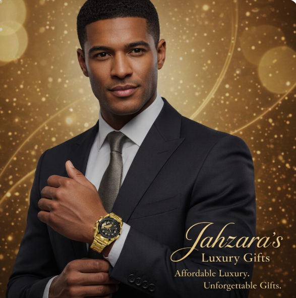 Luxury Classic Gold Watch | Black Dial Chronograph Africa Map Men's Watch