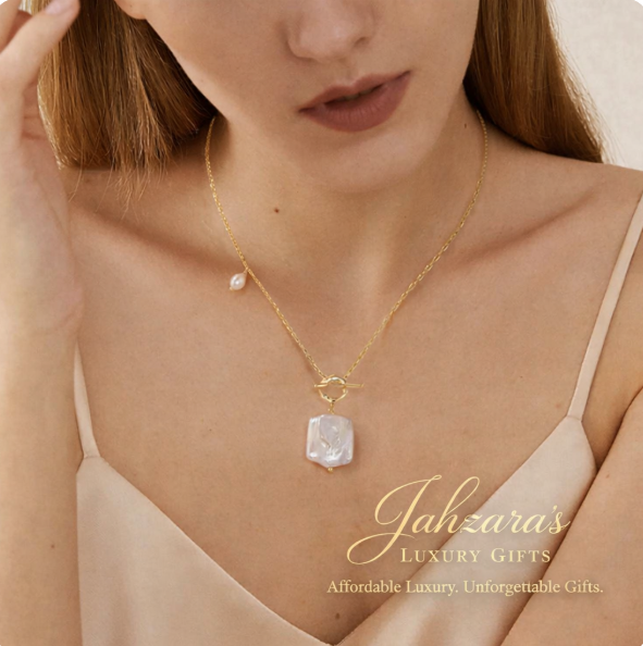 925 Sterling Silver Geometric Pearl Pendant Necklace
