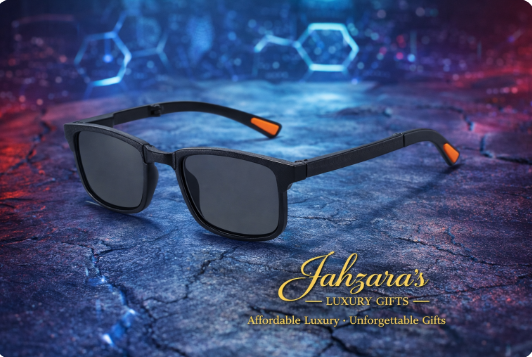 JAHZARA'S Foldable Square Sunglasses - Compact & Portable