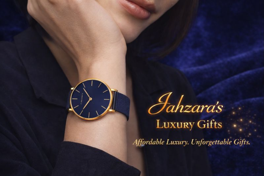 Slim Navy & Rose Gold Women's Watch | Minimalist Quartz Mesh Band
