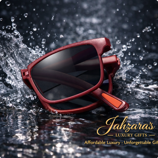 JAHZARA'S Foldable Square Sunglasses - Compact & Portable