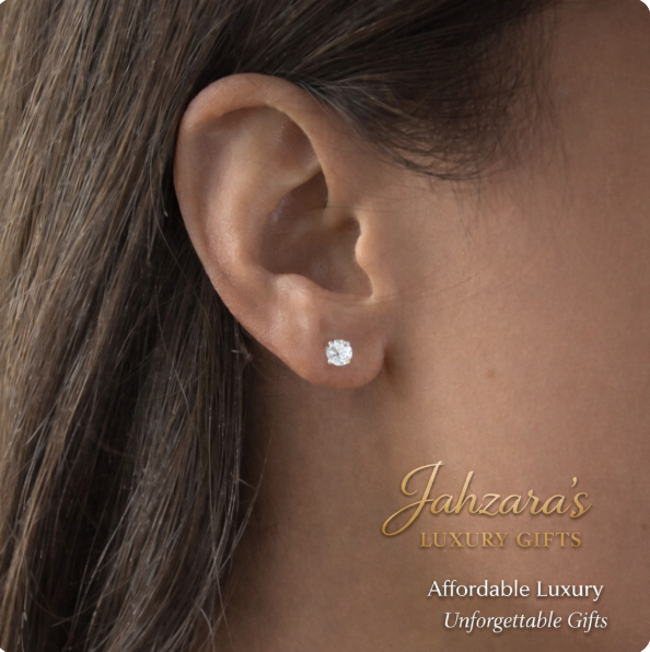 1.50 CTW AGI Certified Lab-Grown Diamond Stud Earrings | 14K Gold | F-G Color VS Clarity