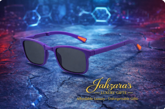 JAHZARA'S Foldable Square Sunglasses - Compact & Portable
