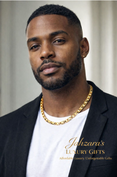 Gold Pyramid Pendant Necklace | Titanium Steel | Bold Geometric Style