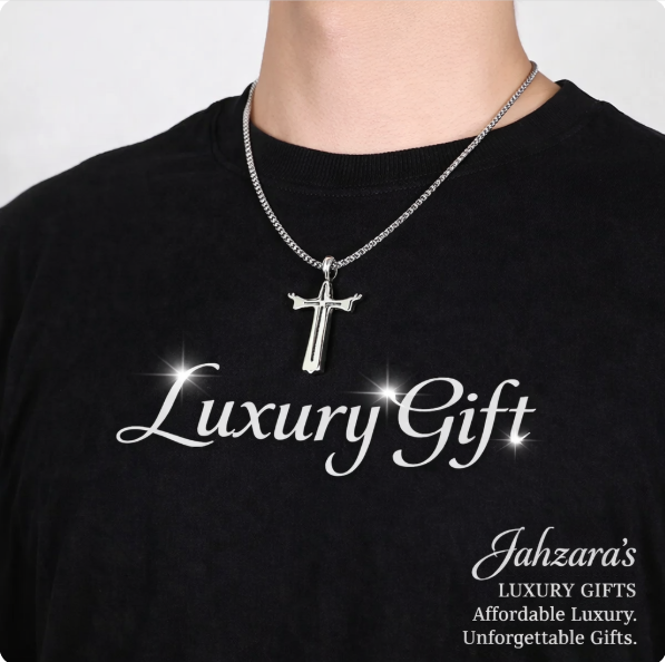 Retro Cross Pendant Necklace | Stainless Steel | Unisex Luxury Faith Jewelry