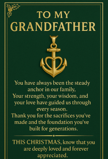 ⚓ To My Grandfather — Anchor Necklace ⚓