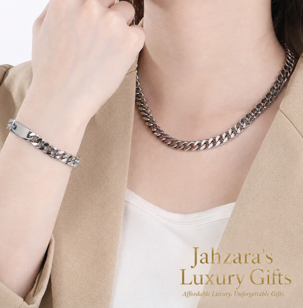 Cuban Link Chain & Bracelet Set — IP Gold Stainless Steel | Silver, Gold & Two-Tone