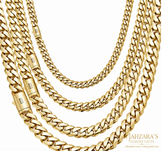 Gold Cuban Link Chain Necklace - Jahzara's Luxury Gifts