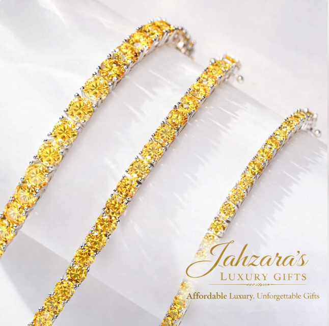 Moissanite Tennis Bracelet | 925 Sterling Silver | 5 Colors | Unisex Luxury