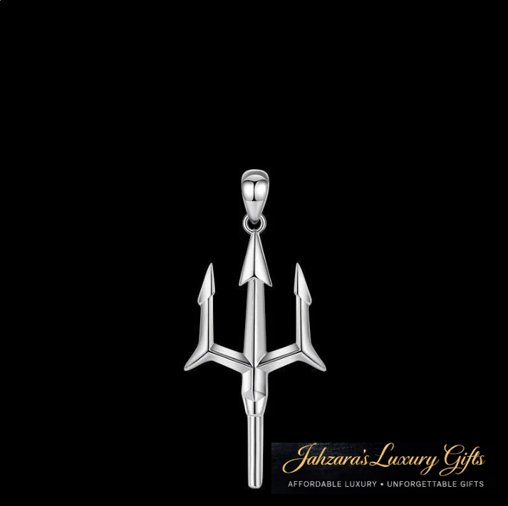 Trident Pendant Necklace — Stainless Steel with Chain
