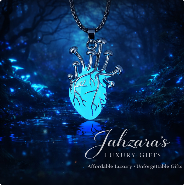 Luminous Anatomical Heart Pendant Necklace — Glow in the Dark