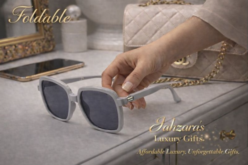 Polarized Foldable Sunglasses — Light Grey