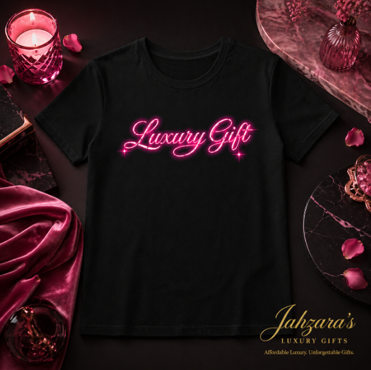 Luxury Gift Signature Tee — Hot Pink Edition