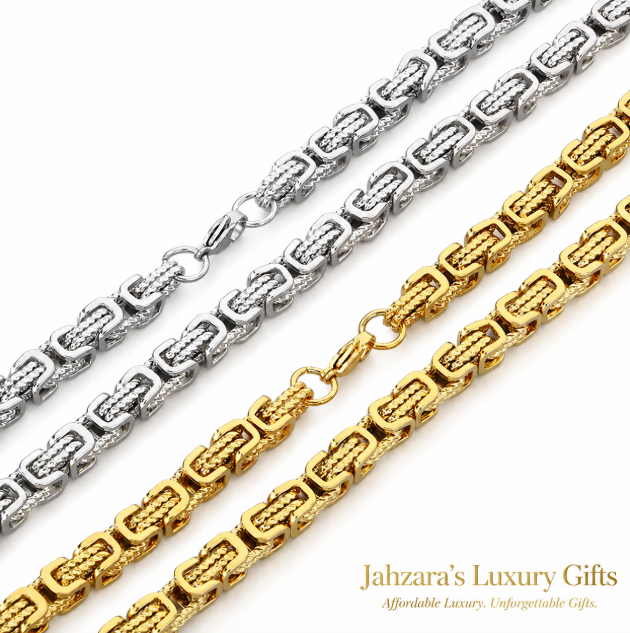Emperor Chain Necklace — Ion Plated Stainless Steel | Black, Silver & Gold