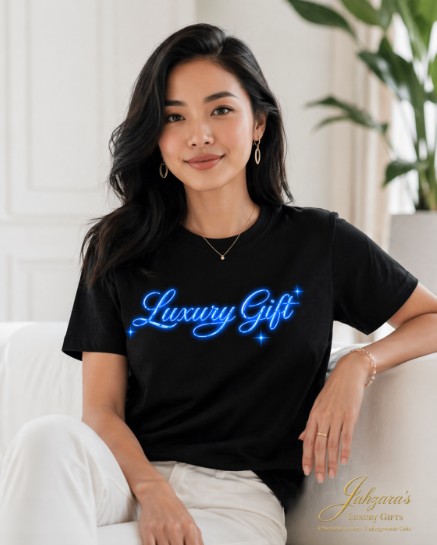 Luxury Gift Signature Tee — Ice Blue Edition