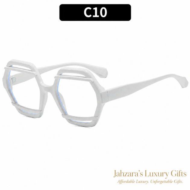 Oversized Hexagon Sunglasses — Bold Geometric Frames for Women