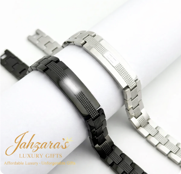 Magnetic Therapy Bracelet - 304 Stainless Steel Geometric Design
