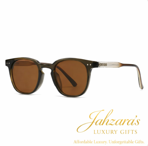 Vintage Round Polarized Luxury Sunglasses | Acetate Frame | Unisex | Jahzara's Luxury Gifts