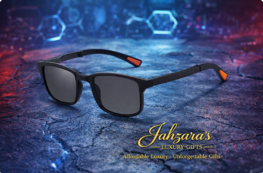 JAHZARA'S Foldable Square Sunglasses - Compact & Portable