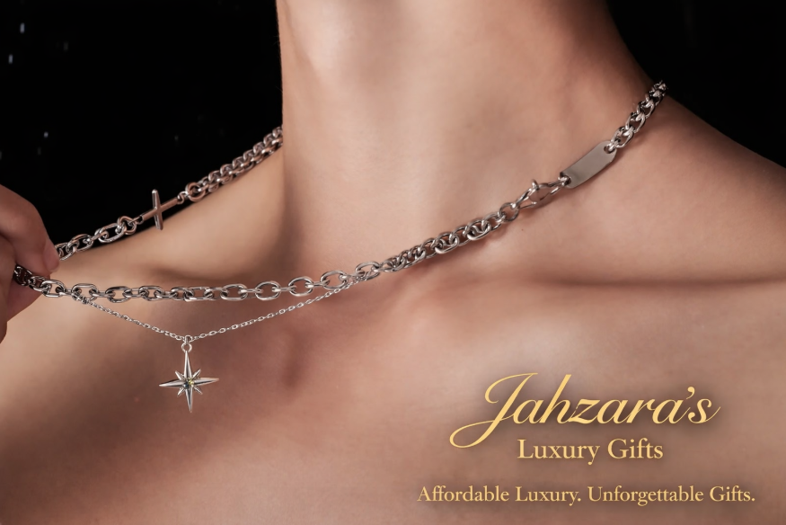 Double Layer Stacked Star Necklace Set — Titanium Steel | Unisex