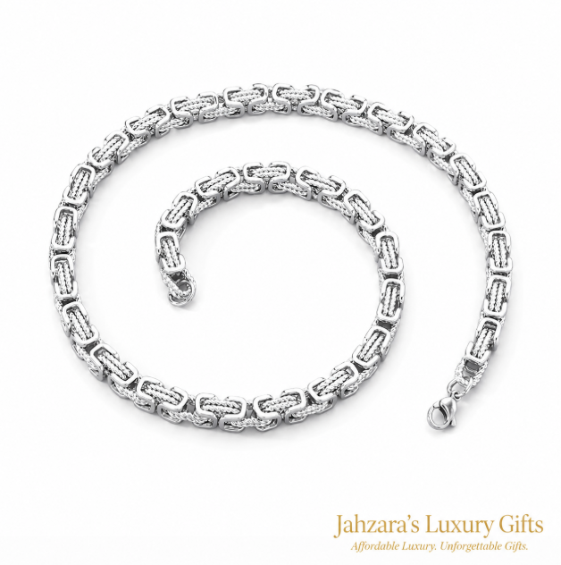 Emperor Chain Necklace — Ion Plated Stainless Steel | Black, Silver & Gold