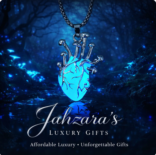 Luminous Anatomical Heart Pendant Necklace — Glow in the Dark